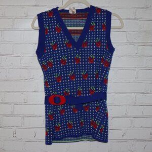 🌍 Wahls Vintage Knit Top – Made in Sweden – Striped – Size 10/M